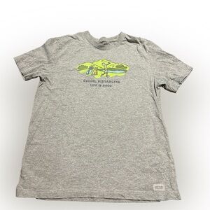 Men’s Life is Good Social Distancing Golf T-shirt